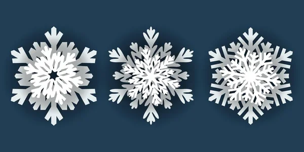 Snowflake winter vintage. Symbol of cold winter — Stock Vector