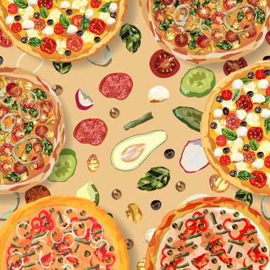 Lezzetli sağlıklı yemekler. Gerçek sıcak pizza. Sorun -suz