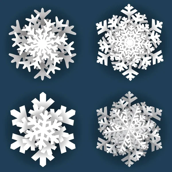 Copo de nieve vintage invierno. Símbolo del frío invierno — Vector de stock