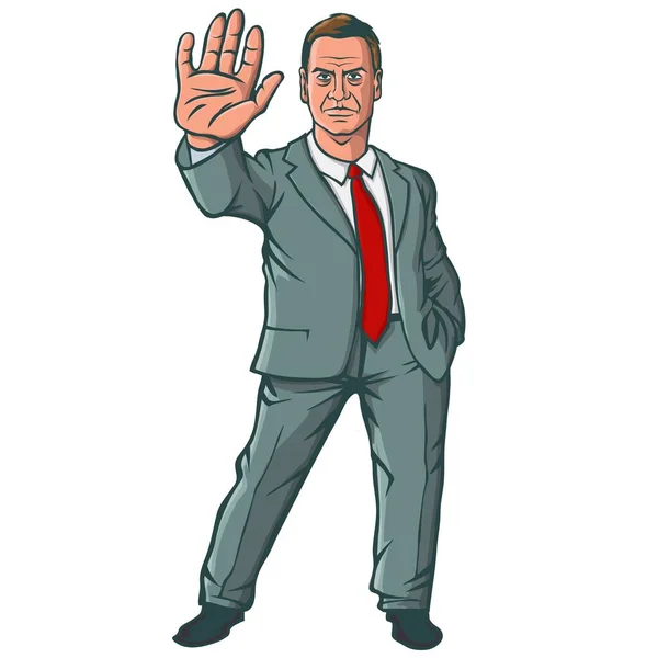 Retrato de personagem de ilustração vetorial de homem de negócios. Ilustração vetorial Ilustração De Bancos De Imagens