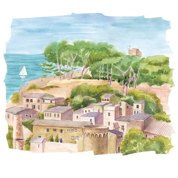 Illustration Spanien Katalonien — Stockfoto