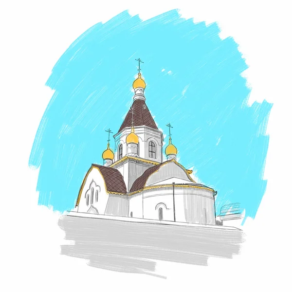 Holy Assumption Monastery Krasnoyarsk — Stock Photo, Image