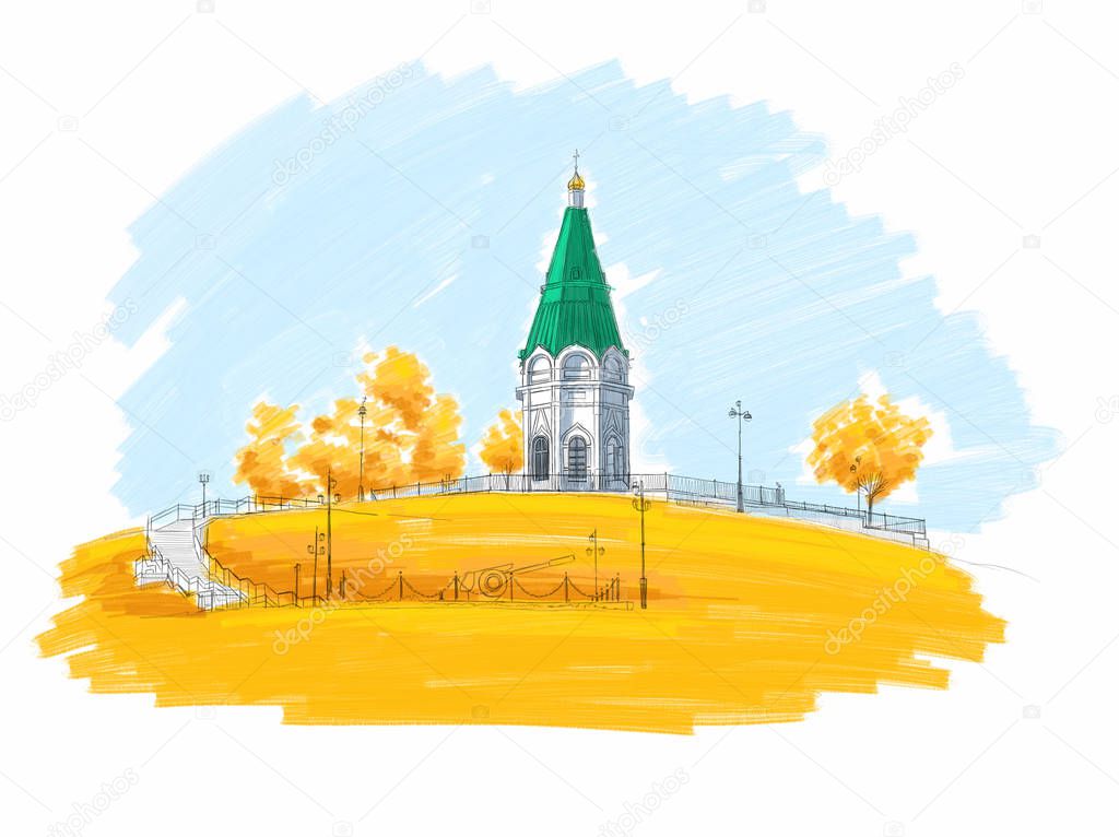 Paraskeva Pyatnitsa Church in Krasnoyarsk