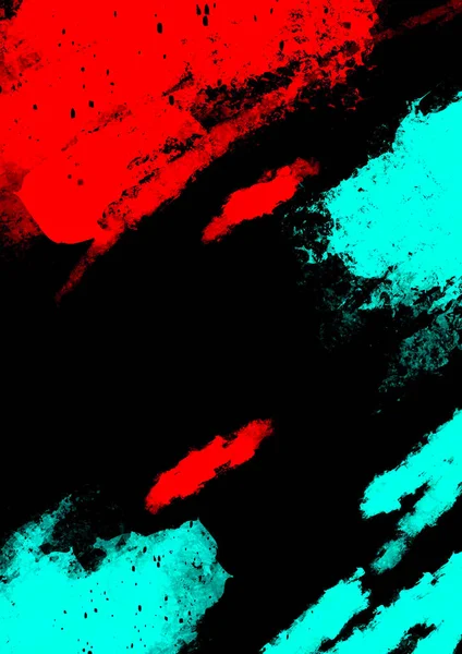Kreativer Hintergrund für modernes Design. Helle Wände. Moderne Kunst. Rote Flecken auf schwarzem Hintergrund. Stilvolle trendige Jugend Hintergrund. Cooles Design — Stockfoto