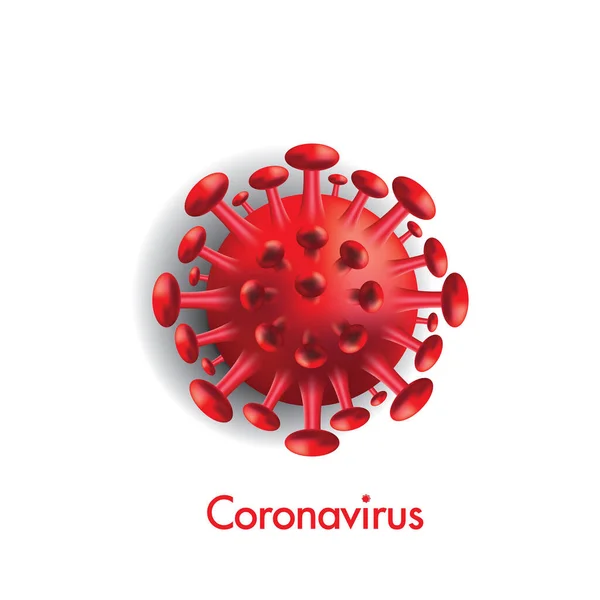 Coronavirus Cel Witte Achtergrond Tekening Door Illustratie — Stockfoto