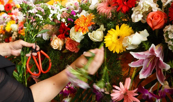 Lokale Szene Des Blumenschmucks — Stockfoto