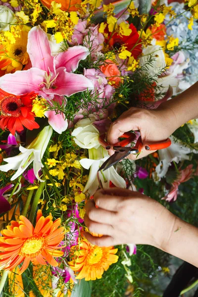 Lokale Szene Des Blumenschmucks — Stockfoto