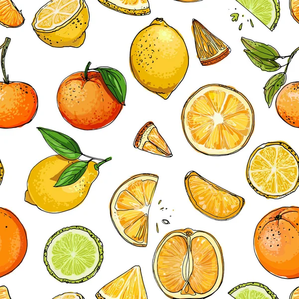 Set van fruit — Stockvector