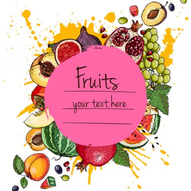 Karpuz, kavun, nar, kayısı, Trabzon hurması satır dra