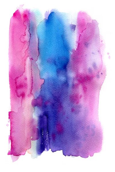 Rózsaszín. Ultra violet. Absztrakt festék foltok fehér háttér. Akvarell színes foltokat és kebeléről. — Stock Fotó
