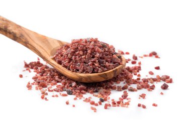 Tahta kaşıkta siyah himalaya tuzu 