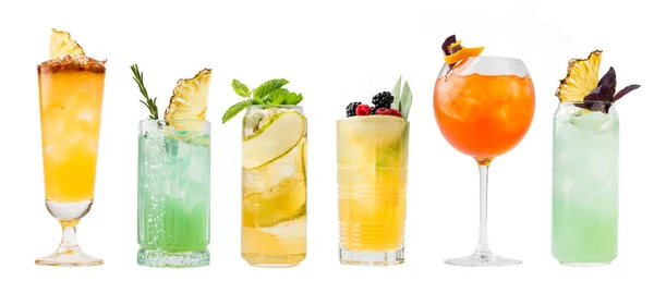 Çeşitli kokteyller kolaj menüsü tasarımı