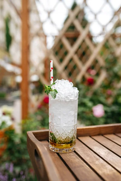 Cocktail de mojito frais avec glace concassée — Photo