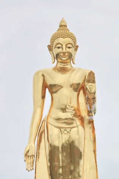 Statua Buddha Con Sfondo Bianco — Foto Stock