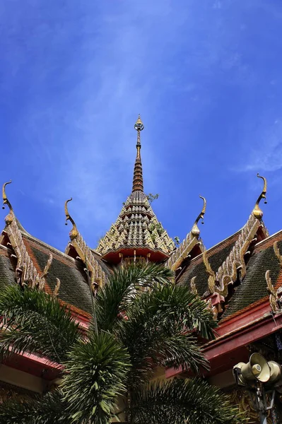 Top Pagoda Tailandia Cielo Telón Fondo — Foto de Stock