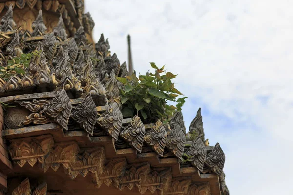 Pagoda Střechou Chrám Thajsku — Stock fotografie