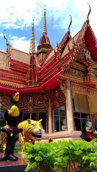 Ναός Της Τίγρης Αξιοθέατα Καντσαμπούρι Ταϊλάνδη — Φωτογραφία Αρχείου