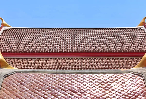 The roof tiles are used to measure Thailand.