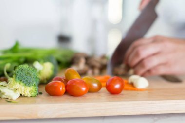 Kiraz domates üzerinde duruldu yakın çekim