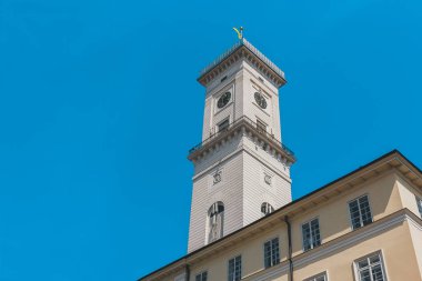 Lviv şehir tarihi kent, Batı Ukrayna pazar meydanında kent merkezinde Town Hall