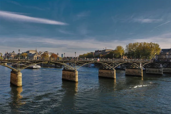 Pont Des Arts Rivier Seine Parijs Frankrijk — Stockfoto