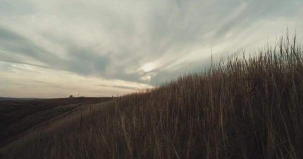 Splendida cima del paesaggio, bella vista. 4k — Video Stock