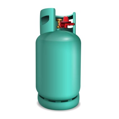 Gaz tankı lpg. Pişirme ve çeşitli industries.vector gerçekçi dosya için kullanılır.