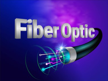 En güçlü ve modern dijital fiber optik teknoloji gelecekteki dünyayla iletişim kurar..