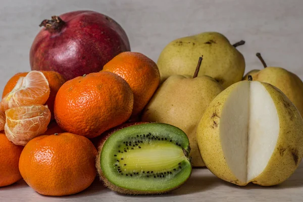 Various Fruits Table Still Life — Stock Photo, Image