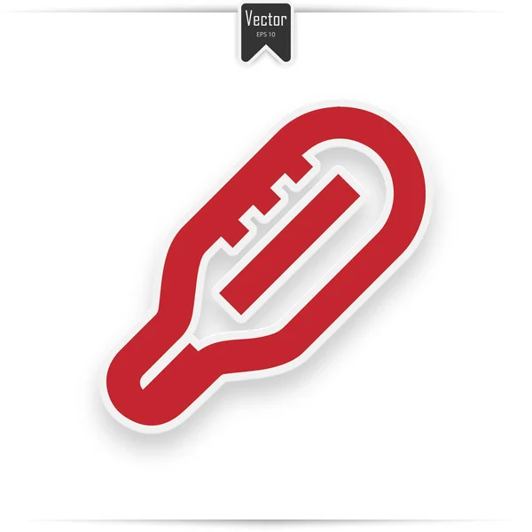 Medizinisches Thermometer-Symbol. Thermometerzeichen. — Stockvektor