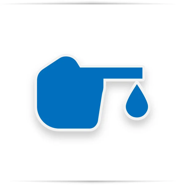 Diabetes blue icon, blood drop to glucose test — Stock Photo, Image