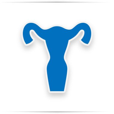 İnsan anatomisi. Rahim işareti.