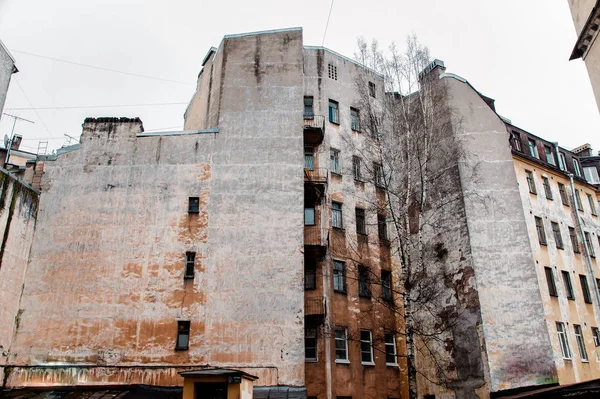 Egy Lakóház Belvárosban Nevsky Hátoldala — Stock Fotó