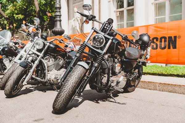 Sankt Petersburg Russland August 2015 Harley Davidson Festival Parkplatz Für — Stockfoto