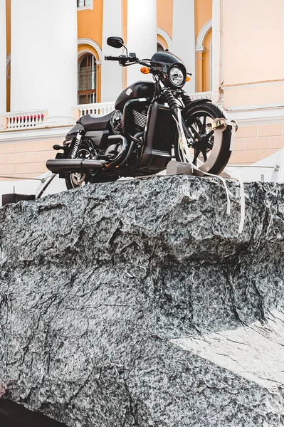 Sankt Petersburg Russland August 2015 Harley Davidson Festival Ein Schwarzes — Stockfoto