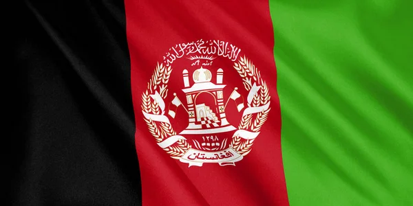 아프가니스탄 흔드는 와이드 렌더링 — 스톡 사진