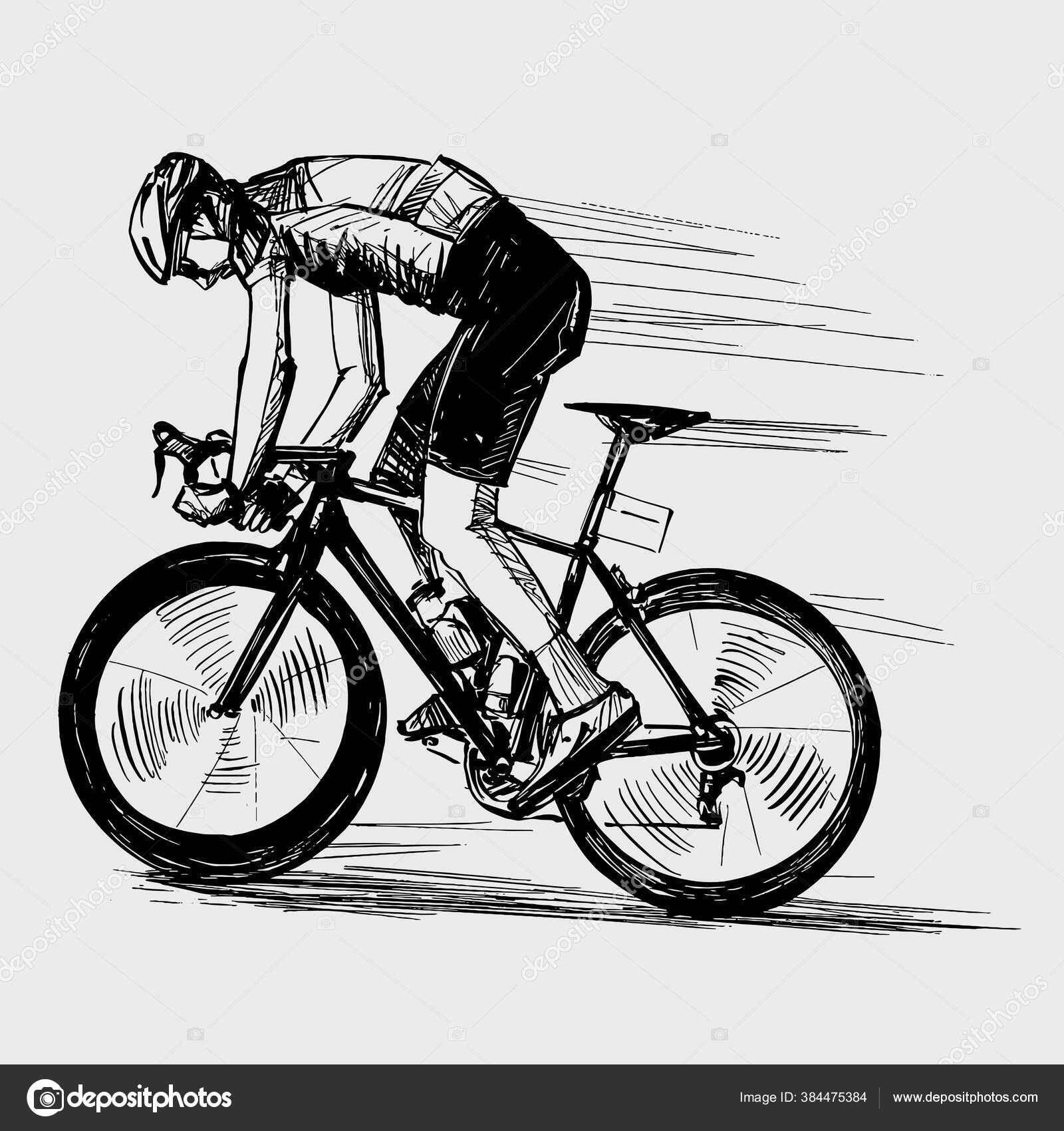 Dibujo Del Concurso Bicicletas Singapur vector, gráfico vectorial ©  arnontphoto imagen #384475384