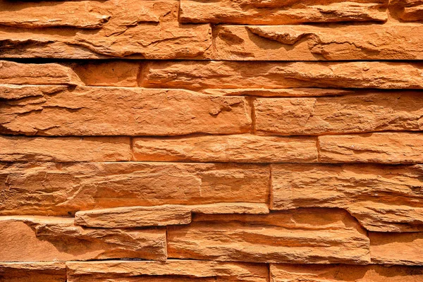 Close View Yellow Red Brick Textured Background — Stock Photo, Image