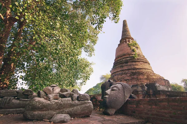 Schilderachtig Uitzicht Van Khmer Tempel Ayutthaya Thailand — Stockfoto