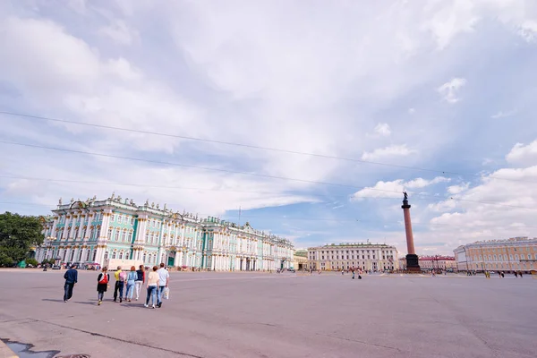 Росія Санкт Петербург Палац Площа Денний Час Зимовий Палац Hermitage — стокове фото