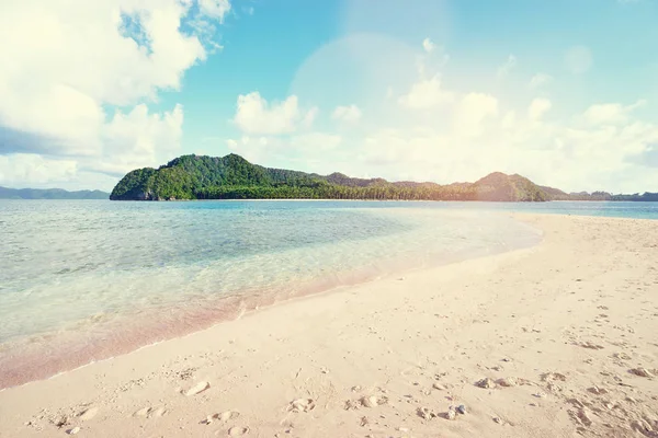 Hermoso Paisaje Con Arena Blanca Playa Tropical — Foto de Stock