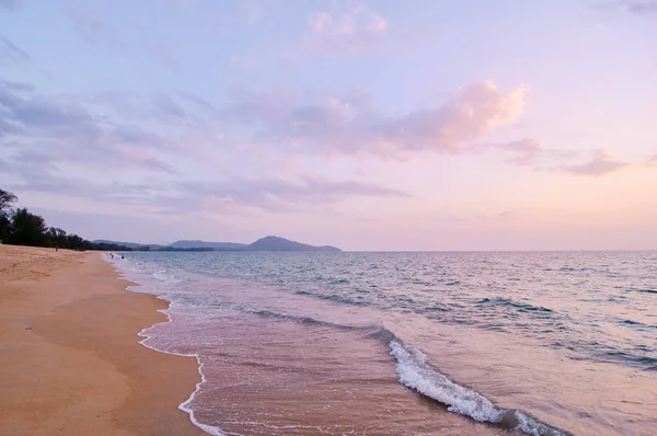 Scenic View Beautiful Sunset Sea Shore — Stock Photo, Image