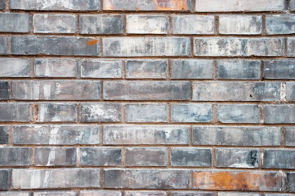 Close View Grey Brick Wall Textured Background — Stock Photo, Image