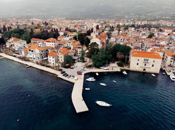 달마티아 크로아티아에서 Kastel 해안의 아드리아 유명한 관광지 — 스톡 사진