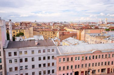 Saint-Petersburg, Rusya'nın Cityscape çatı üstten görünüm.