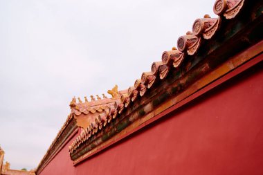 geleneksel antik Çin mimarisi yakından görmek.