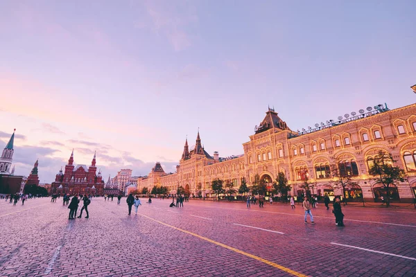 Turystyki Architektury Kreml Plac Czerwony Moskwie Września 2017 — Zdjęcie stockowe