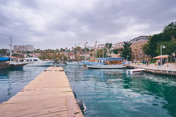 Puerto Deportivo Casco Antiguo Kaleici Antalya Turquía Octubre 2016 — Foto de Stock