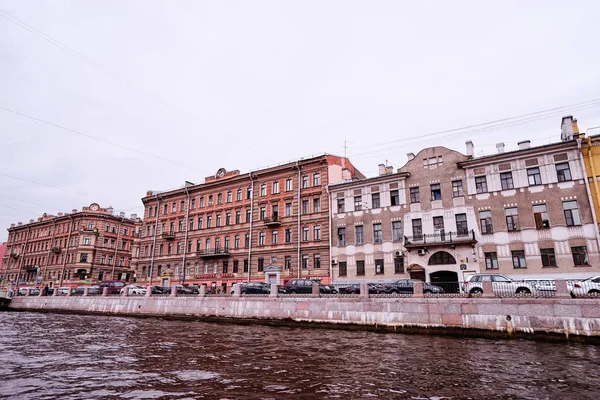 Набережна Темзи Каналу Санкт Петербург Росія Серпня 2016 — стокове фото