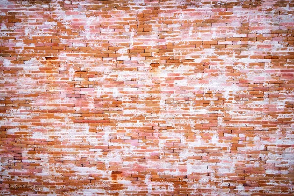 Close View Red Brick Wall Textured Background — Stock Photo, Image